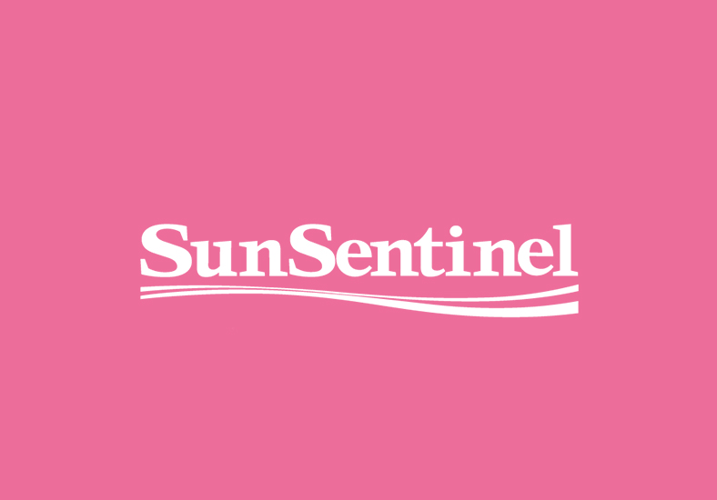 sun sentinel white logo